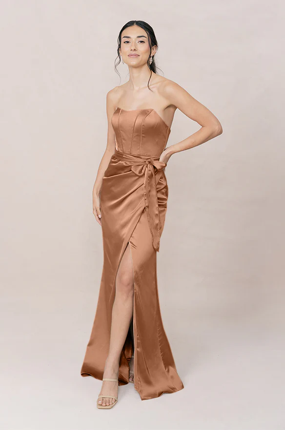 Amara Satin Dress | Made To Order - Image 100
