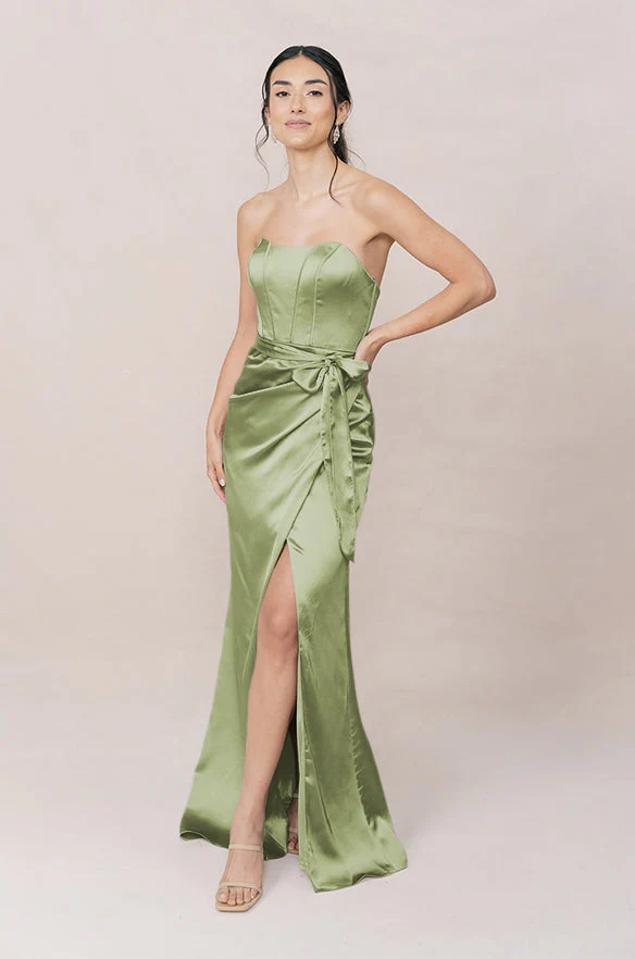 Amara Satin Dress | Made To Order - Image 159