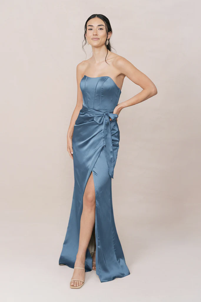 Amara Satin Dress | Made To Order - Image 162
