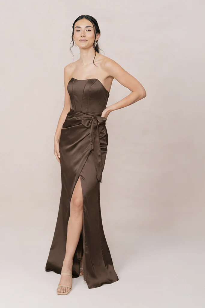 Amara Satin Dress | Made To Order - Image 164