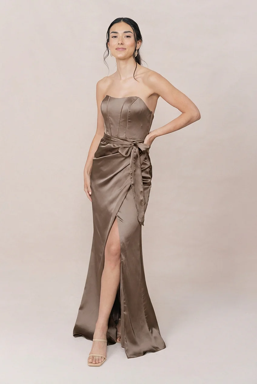Amara Satin Dress | Made To Order - Image 165