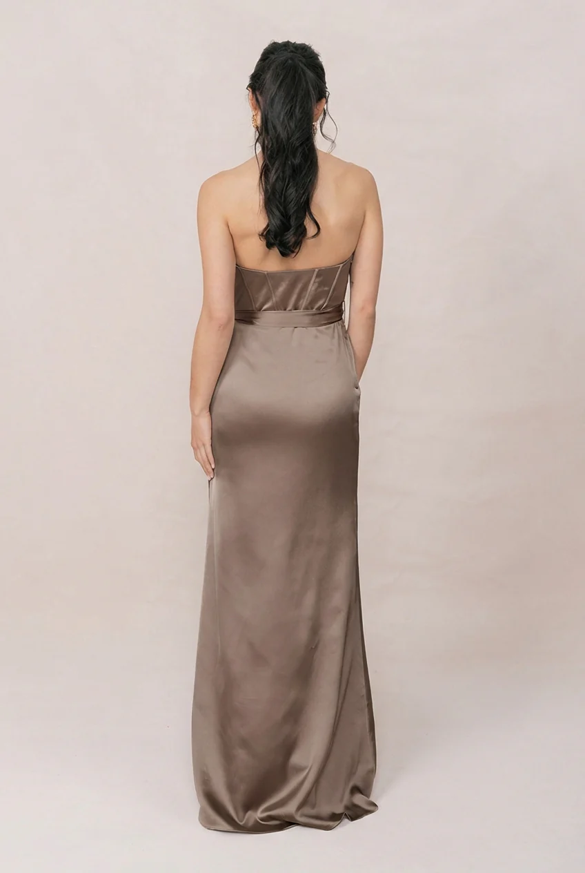 Amara Satin Dress | Made To Order - Image 167