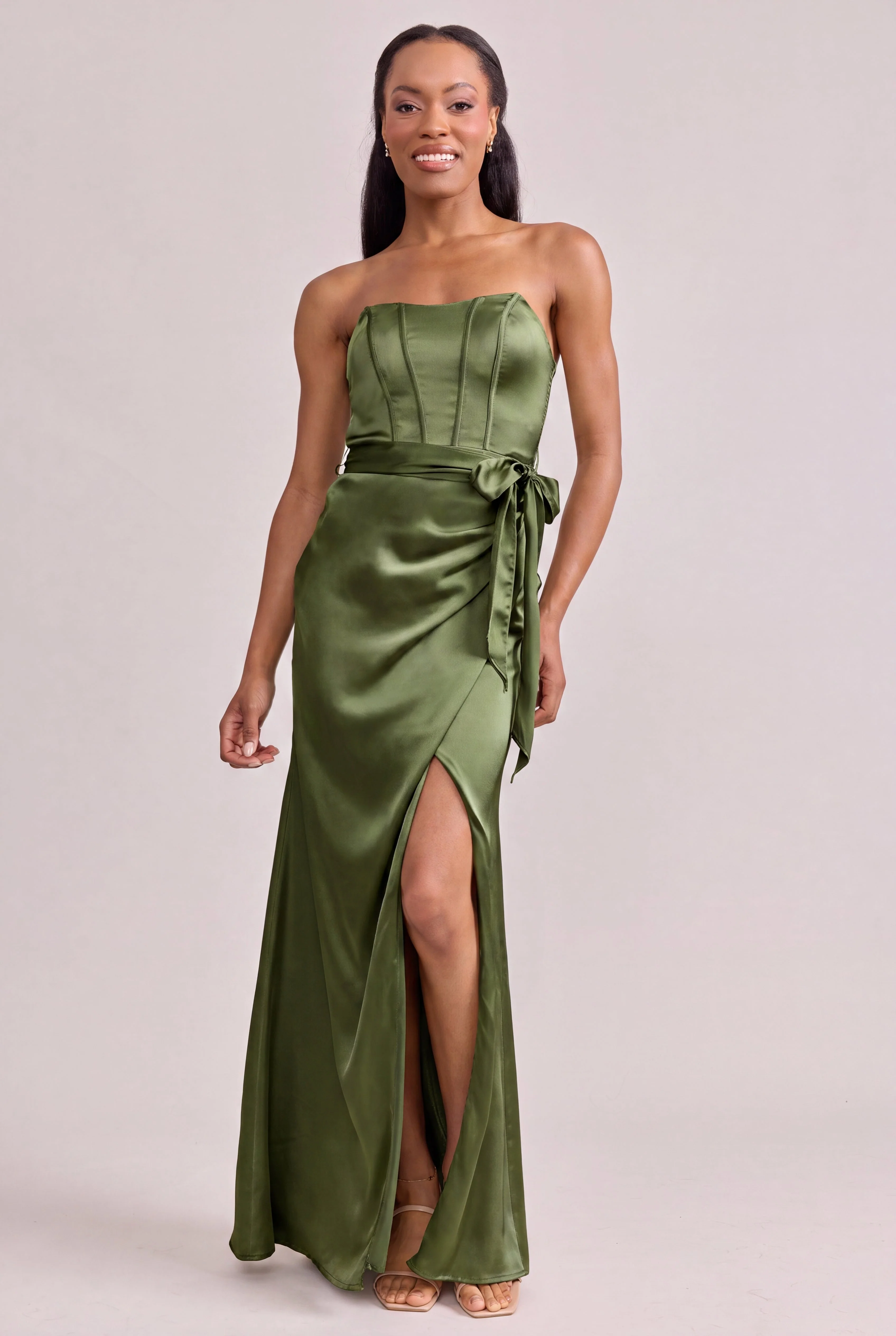Amara Satin Dress | Made To Order - Image 173