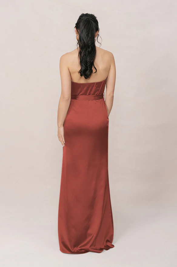 Amara Satin Dress | Made To Order - Image 21