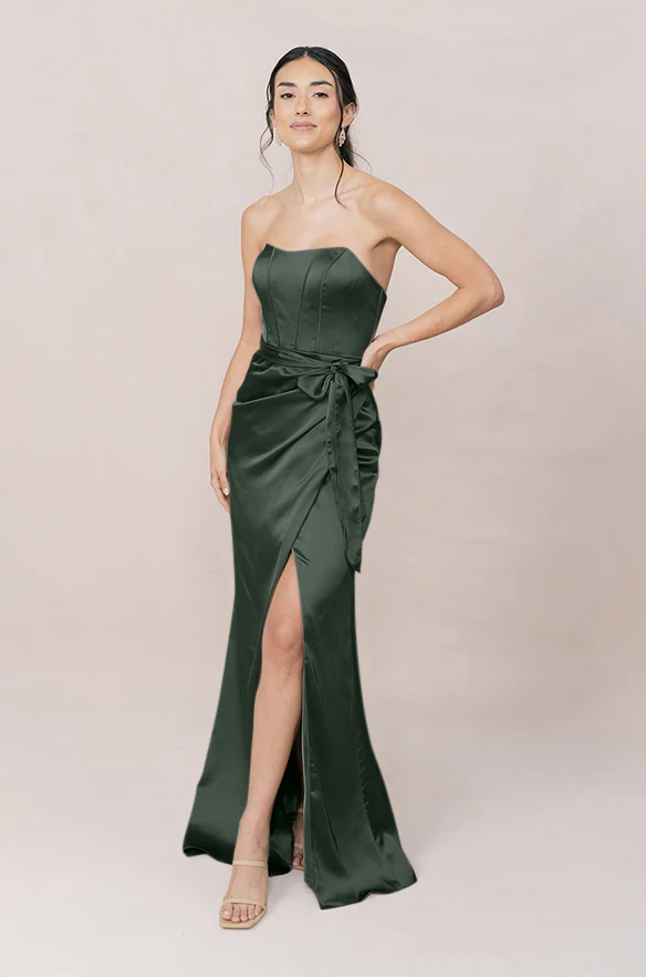 Amara Satin Dress | Made To Order - Image 26