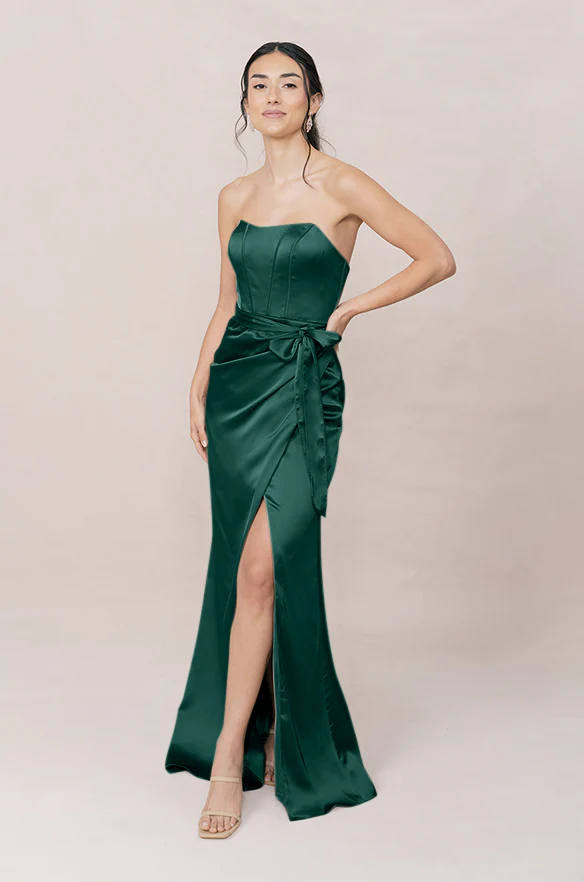 Amara Satin Dress | Made To Order - Image 34