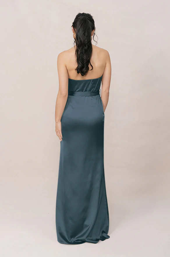 Amara Satin Dress | Made To Order - Image 37