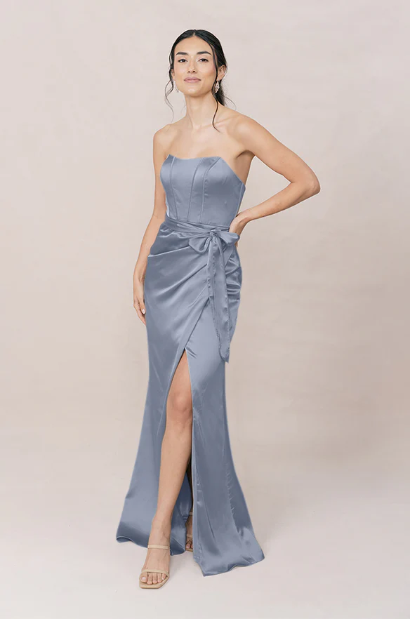 Amara Satin Dress | Made To Order - Image 38
