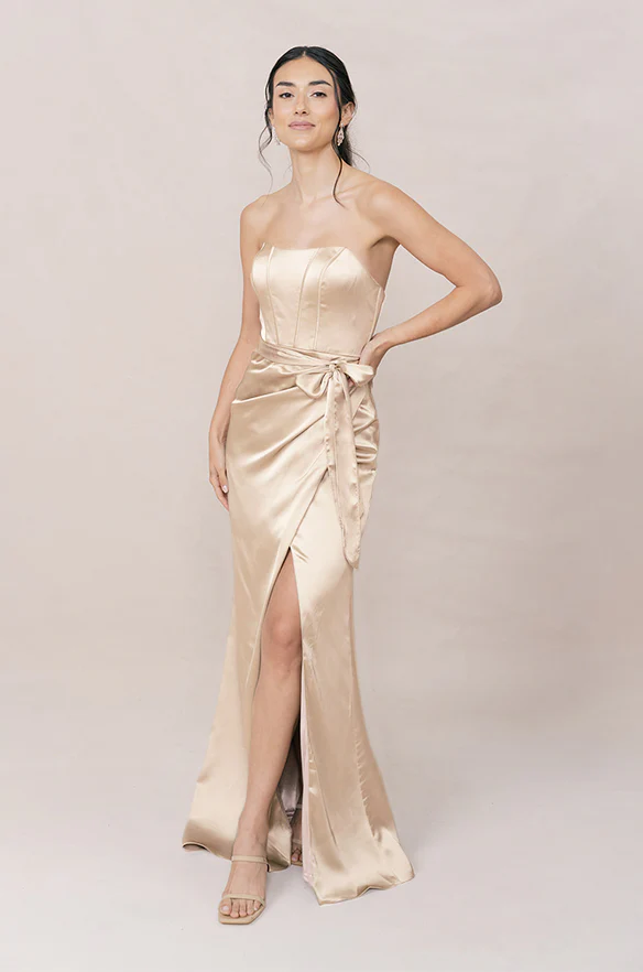 Amara Satin Dress | Made To Order - Image 42
