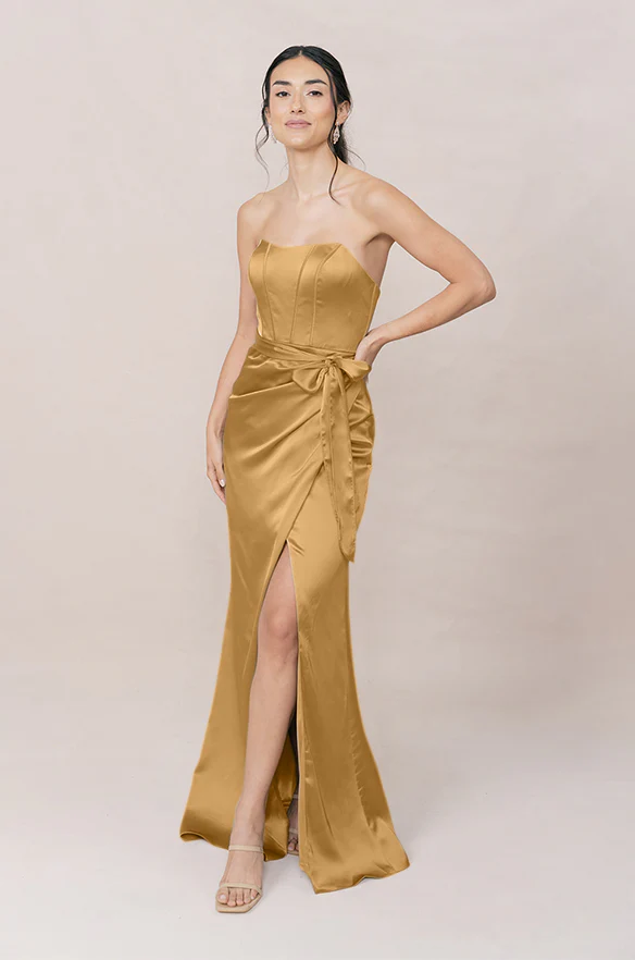 Amara Satin Dress | Made To Order - Image 44