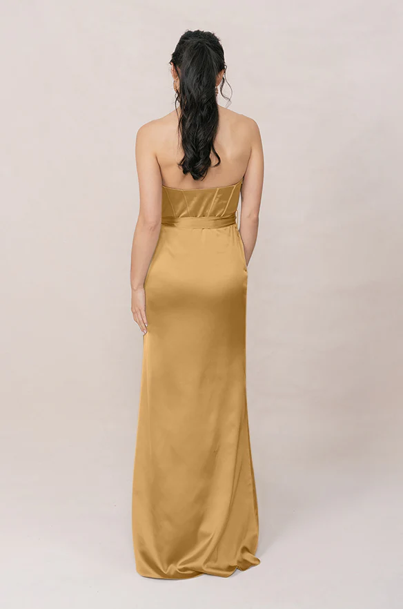 Amara Satin Dress | Made To Order - Image 45