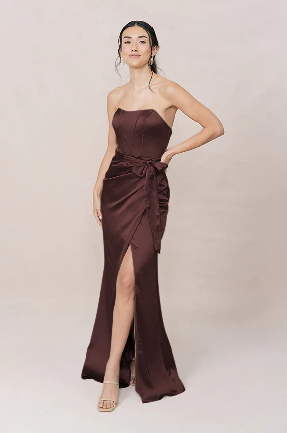 Amara Satin Dress | Made To Order - Image 58