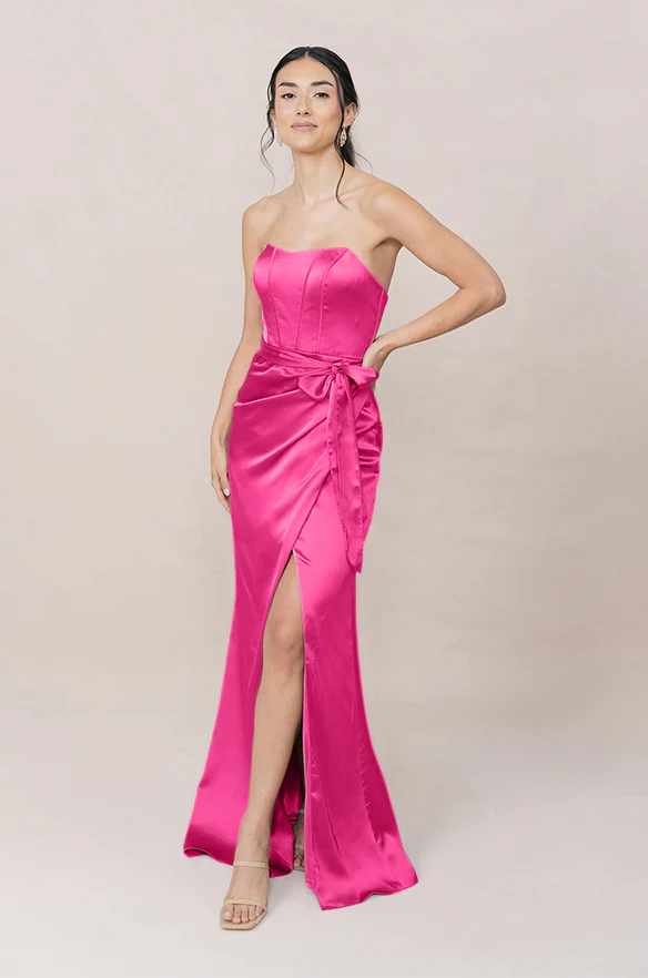 Amara Satin Dress | Made To Order - Image 60