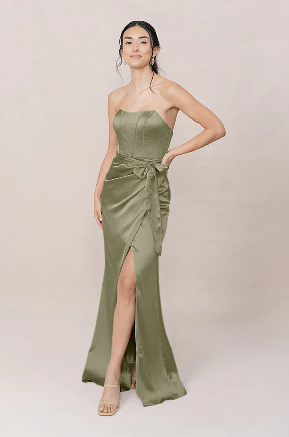 Amara Satin Dress | Made To Order - Image 64