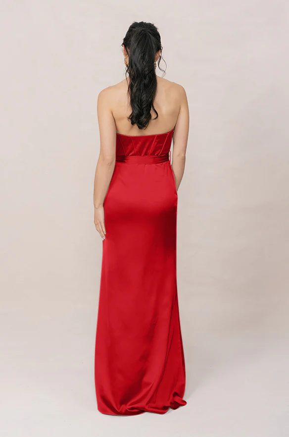 Amara Satin Dress | Made To Order - Image 75