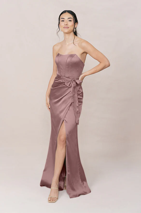 Amara Satin Dress | Made To Order - Image 78