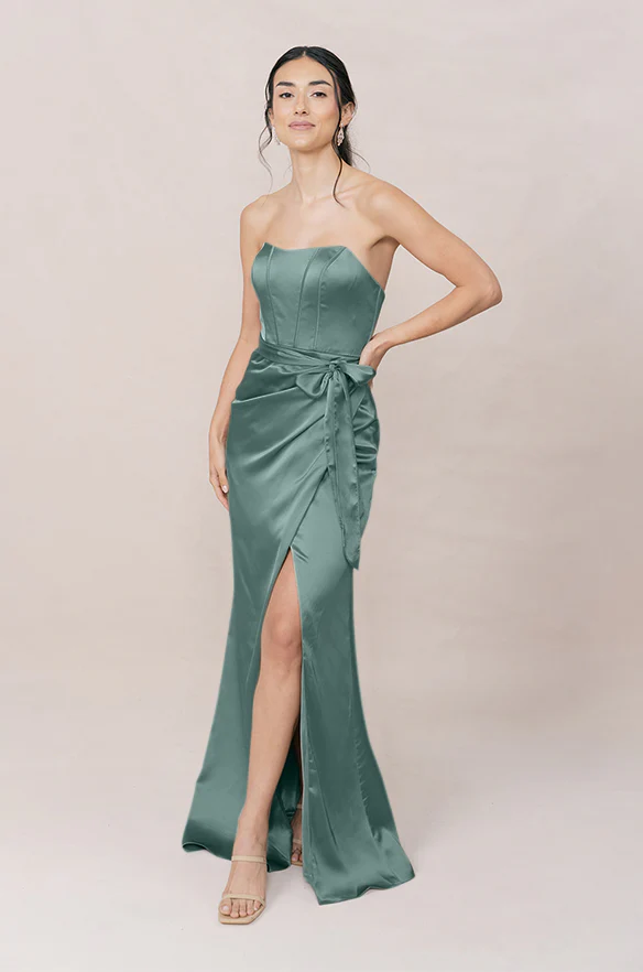 Amara Satin Dress | Made To Order - Image 80