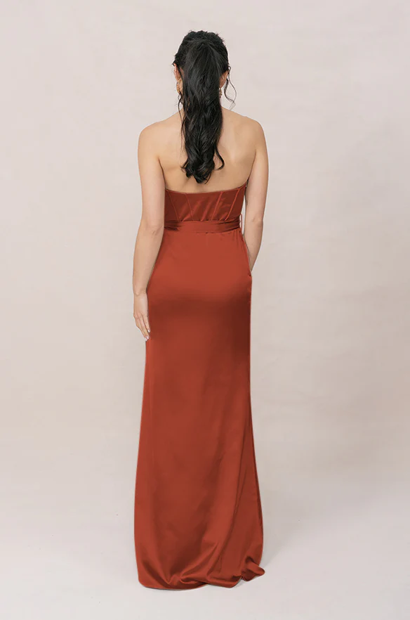 Amara Satin Dress | Made To Order - Image 85