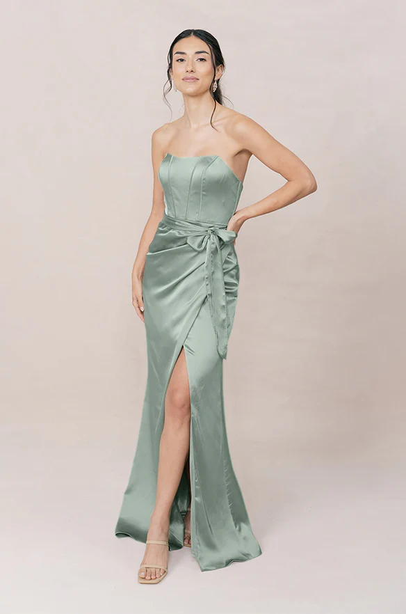 Amara Satin Dress | Made To Order - Image 86