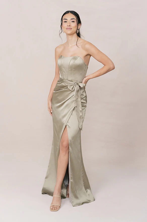 Amara Satin Dress | Made To Order - Image 88