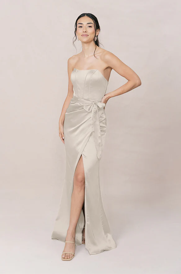 Amara Satin Dress | Made To Order - Image 92
