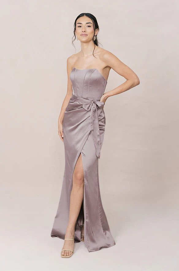 Amara Satin Dress | Made To Order - Image 96