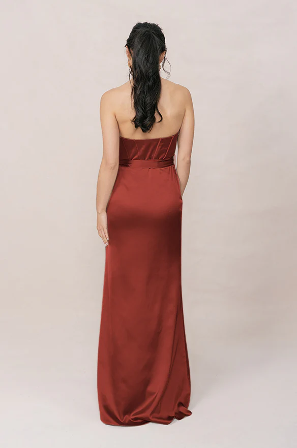 Amara Satin Dress | Made To Order - Image 99