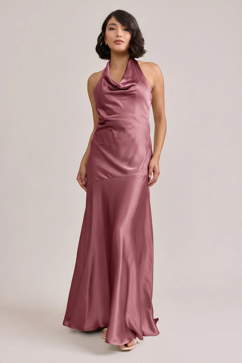 Amaya Satin Dress | Made To Order - Image 220