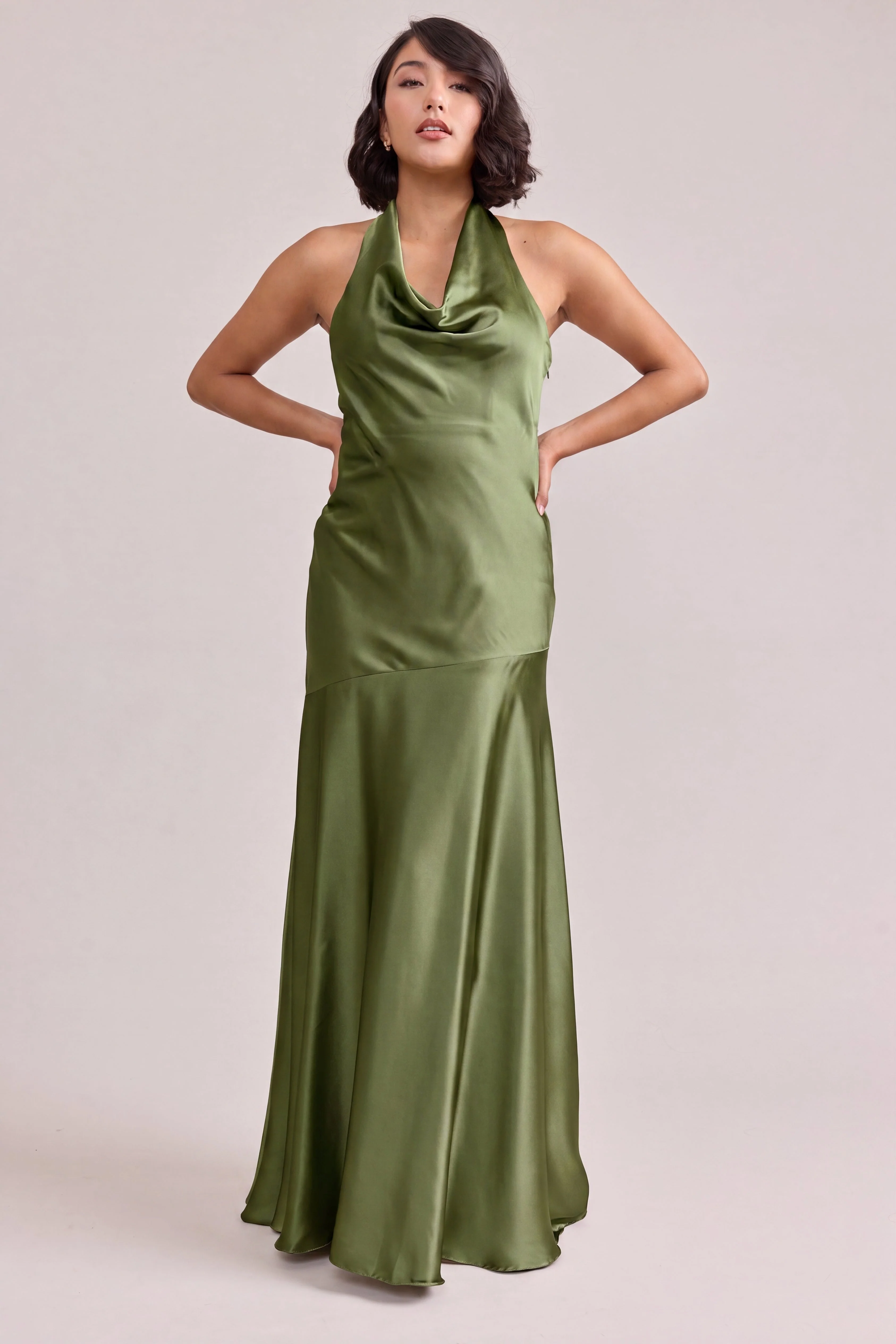 Amaya Satin Dress | Made To Order - Image 223