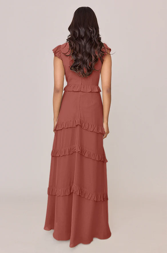 Amelia Chiffon Dress | Made To Order - Image 22