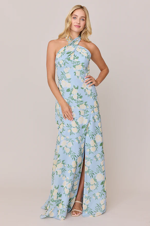 Athena Chiffon Floral Print Dress | Made To Order - Image 17