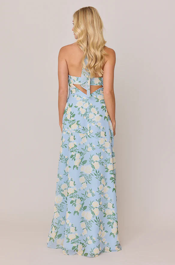 Athena Chiffon Floral Print Dress | Made To Order - Image 18