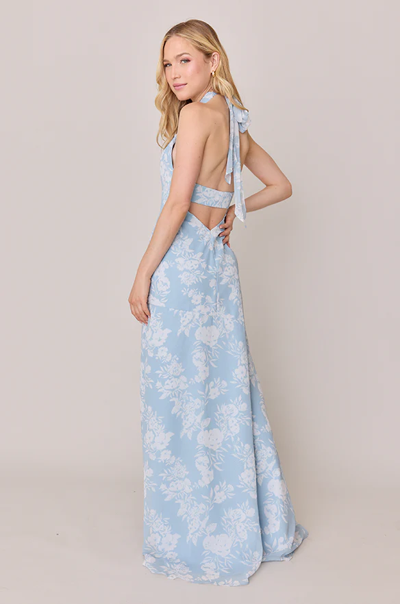 Athena Chiffon Floral Print Dress | Made To Order - Image 20