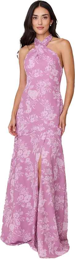 Athena Chiffon Floral Print Dress | Made To Order - Image 25