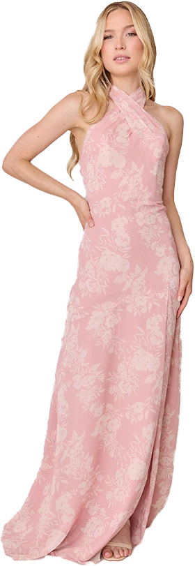 Athena Chiffon Floral Print Dress | Made To Order - Image 30