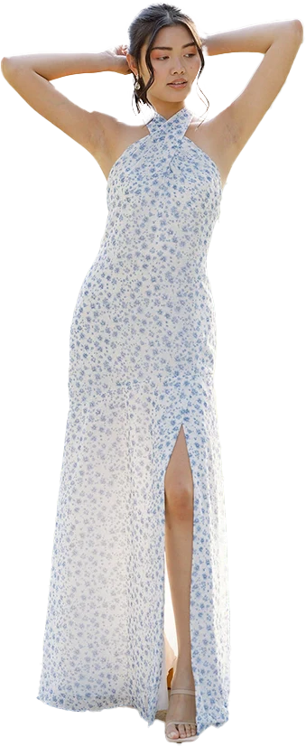 Athena Chiffon Floral Print Dress | Made To Order - Image 31