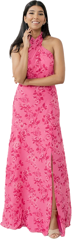 Athena Chiffon Floral Print Dress | Made To Order - Image 32