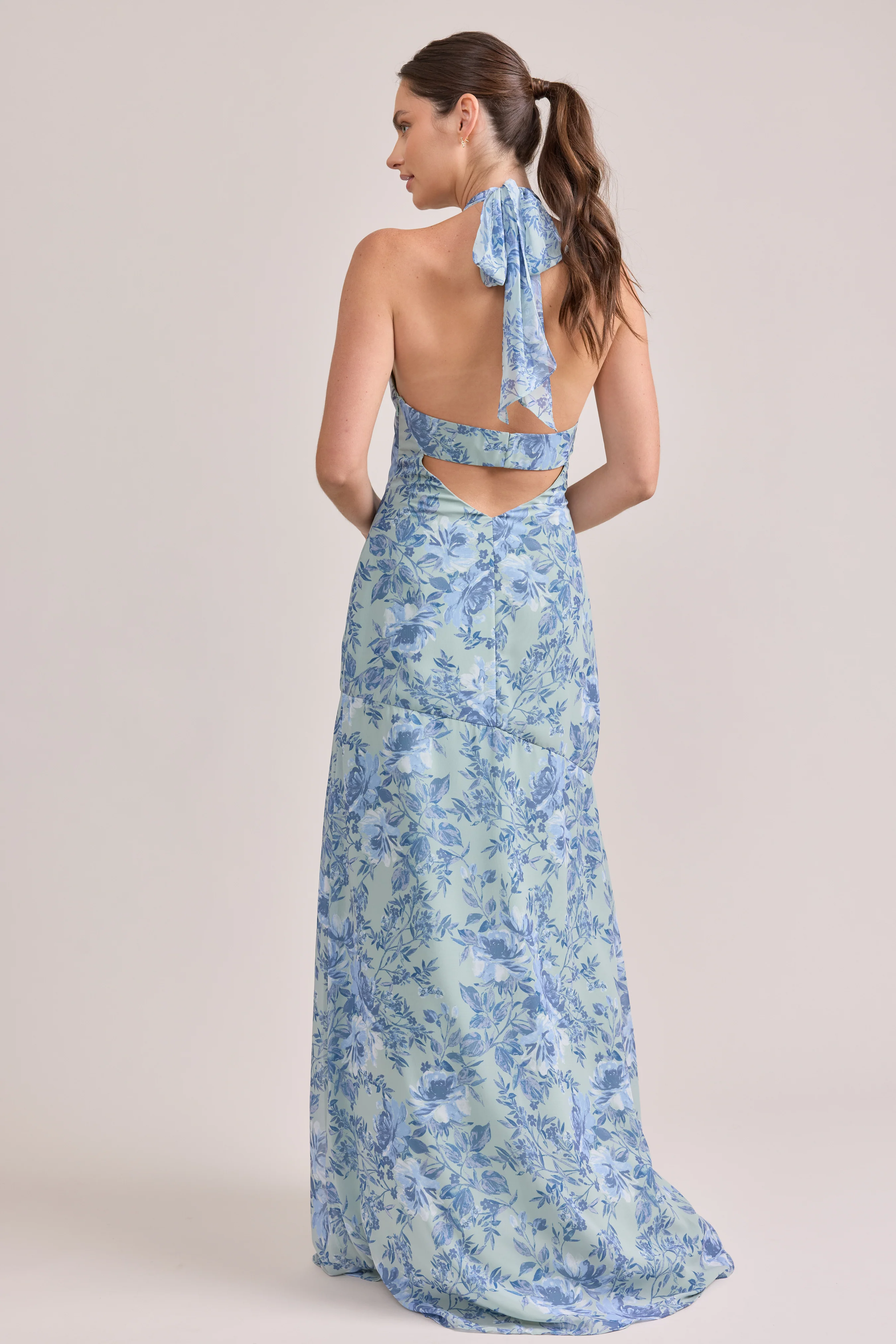 Athena Chiffon Floral Print Dress | Made To Order - Image 46