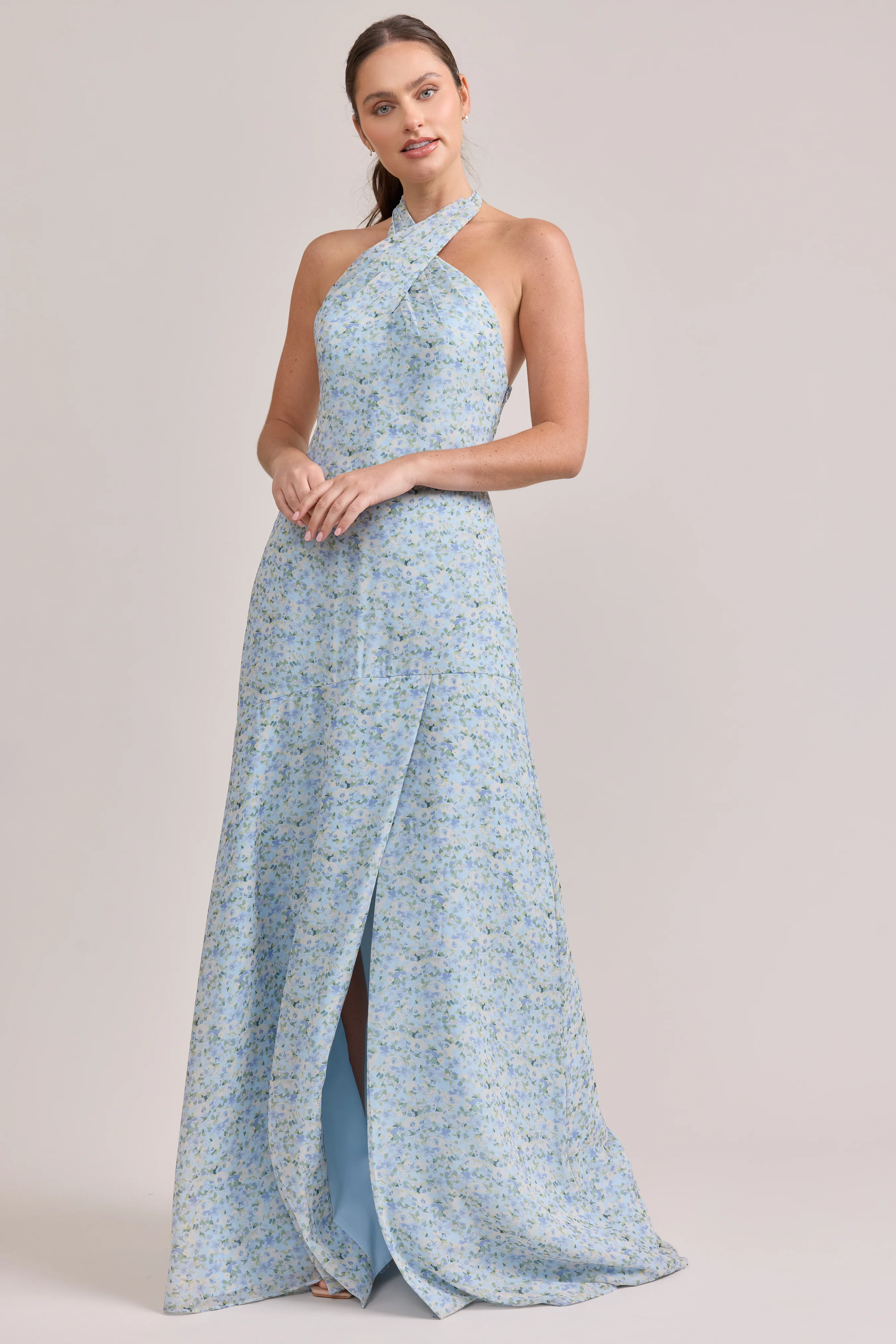 Athena Chiffon Floral Print Dress | Made To Order - Image 47