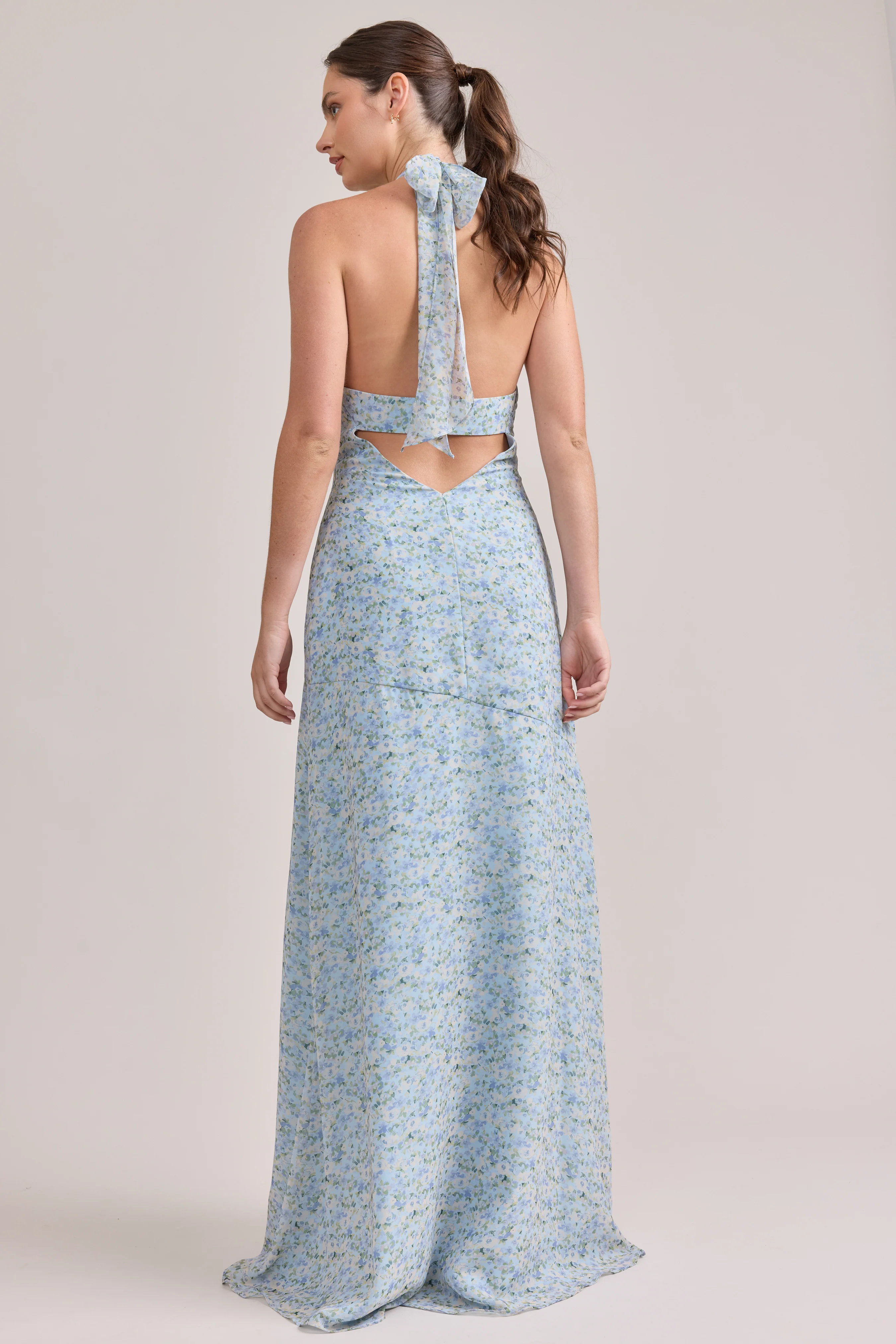 Athena Chiffon Floral Print Dress | Made To Order - Image 48