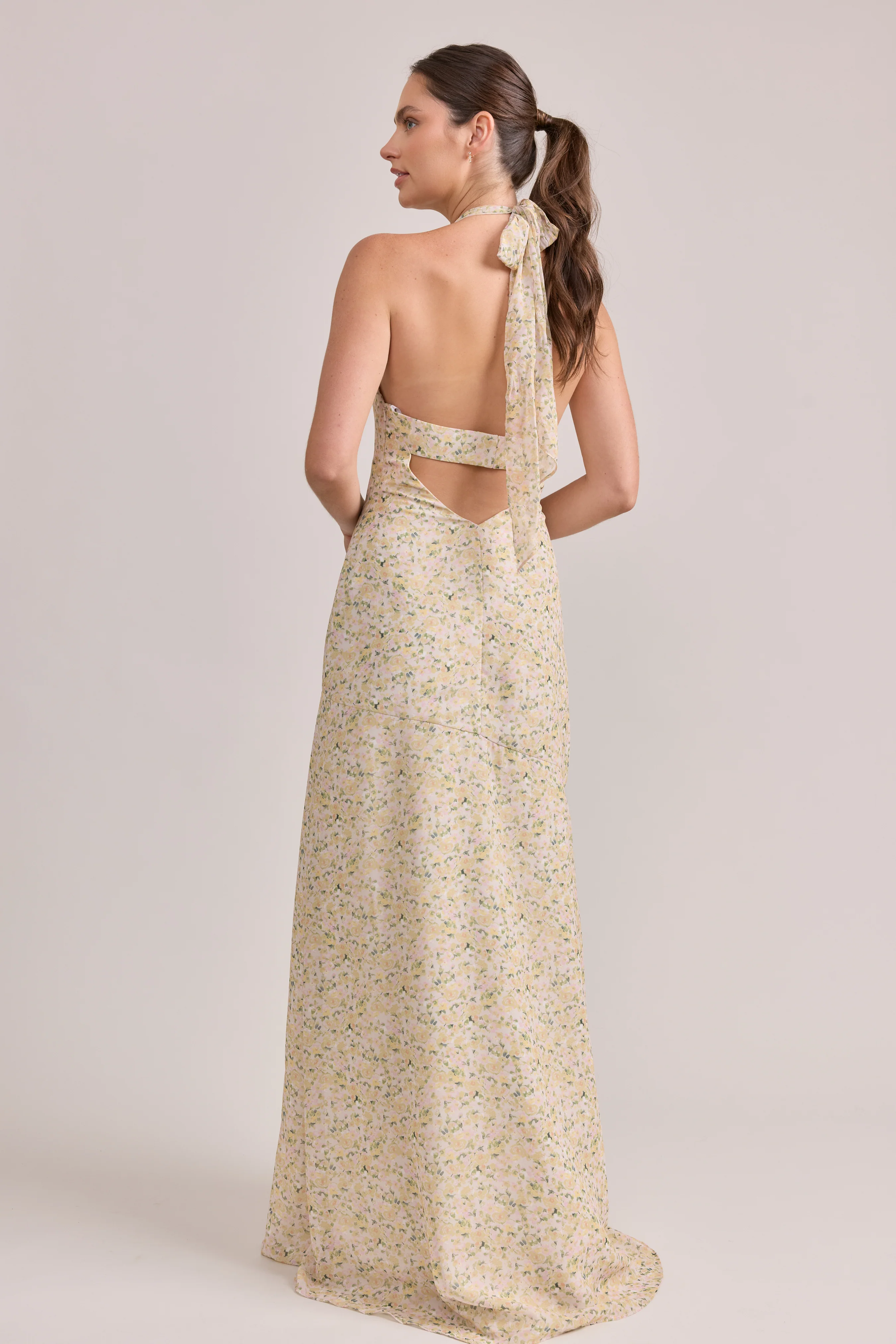 Athena Chiffon Floral Print Dress | Made To Order - Image 50