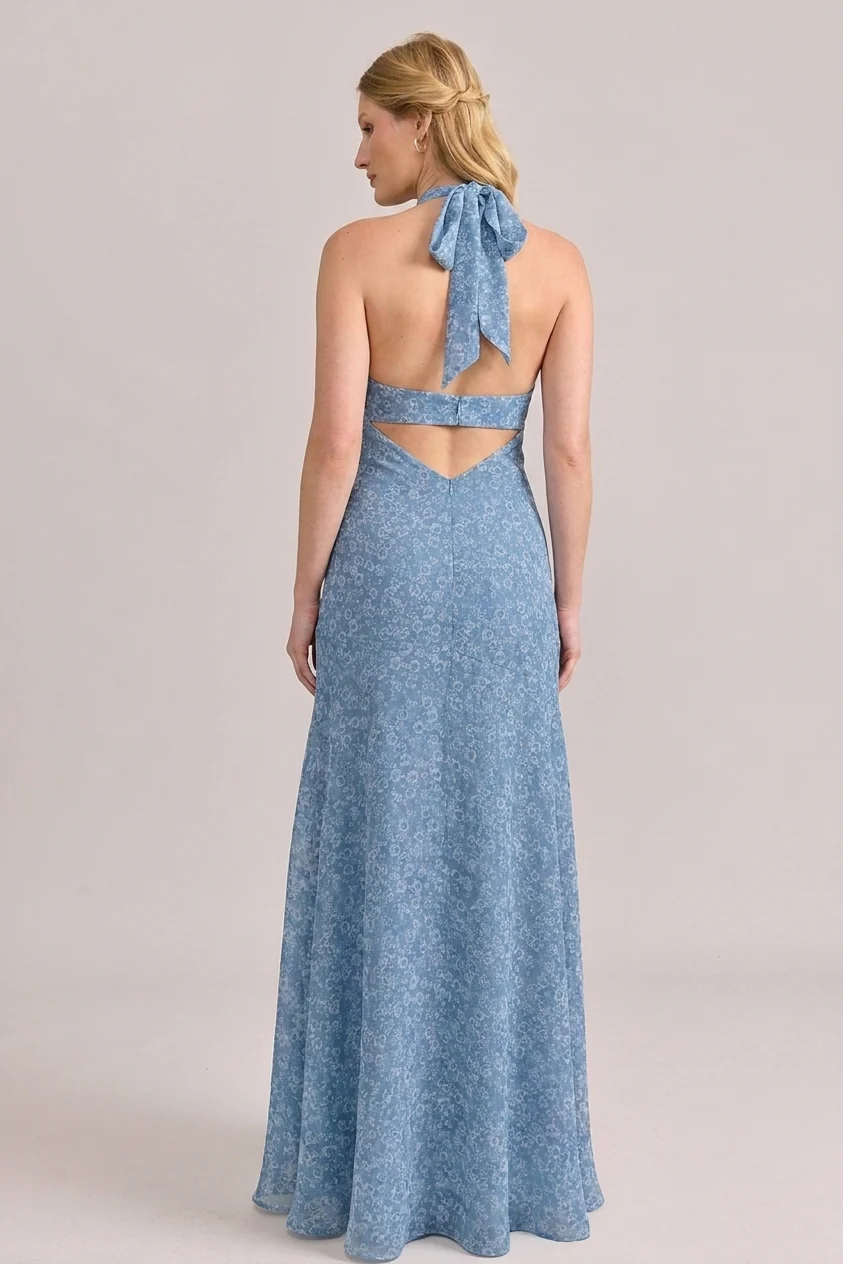 Athena Chiffon Floral Print Dress | Made To Order - Image 78