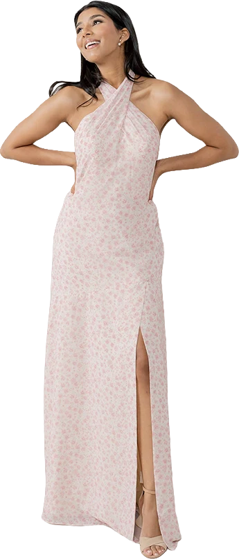 Athena Chiffon Floral Print Dress | Made To Order - Image 83