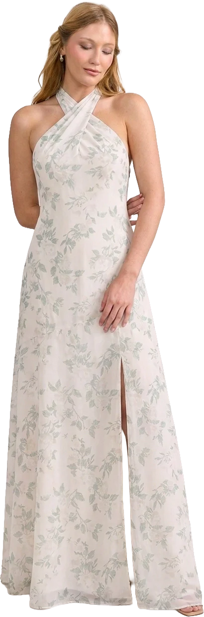Athena Chiffon Floral Print Dress | Made To Order - Image 86