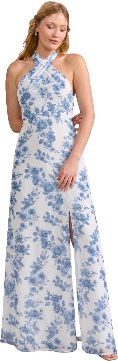 Athena Chiffon Floral Print Dress | Made To Order - Image 87