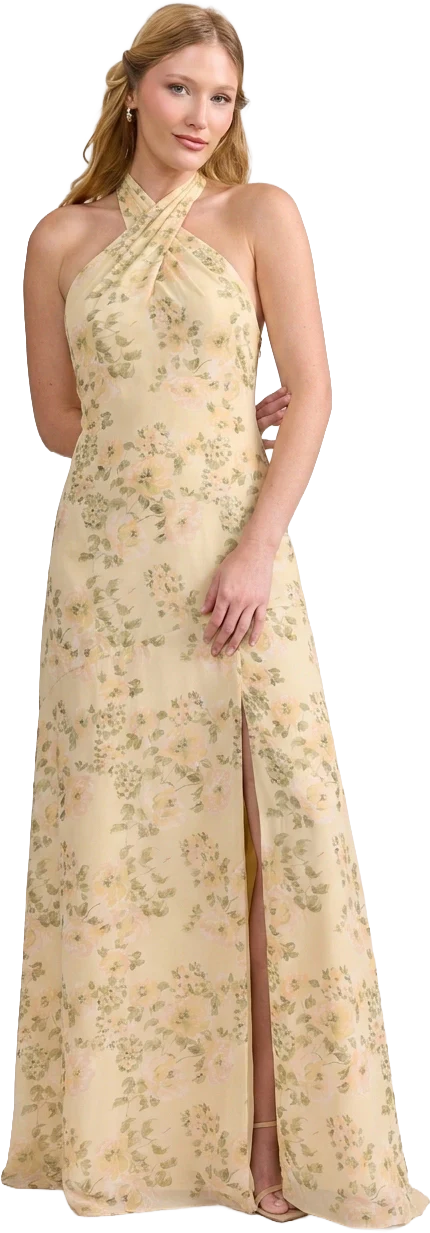 Athena Chiffon Floral Print Dress | Made To Order - Image 91