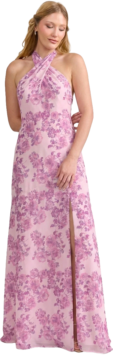 Athena Chiffon Floral Print Dress | Made To Order - Image 92