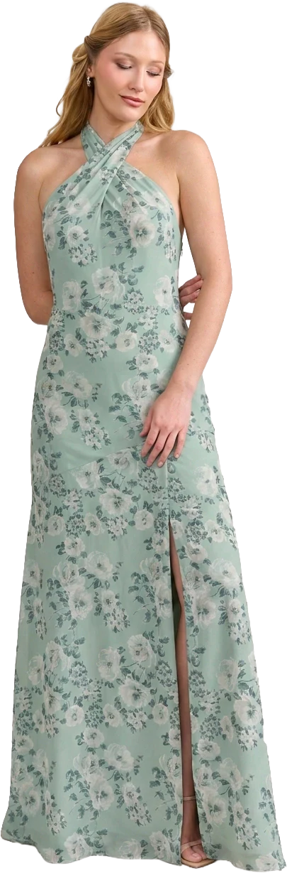 Athena Chiffon Floral Print Dress | Made To Order - Image 93