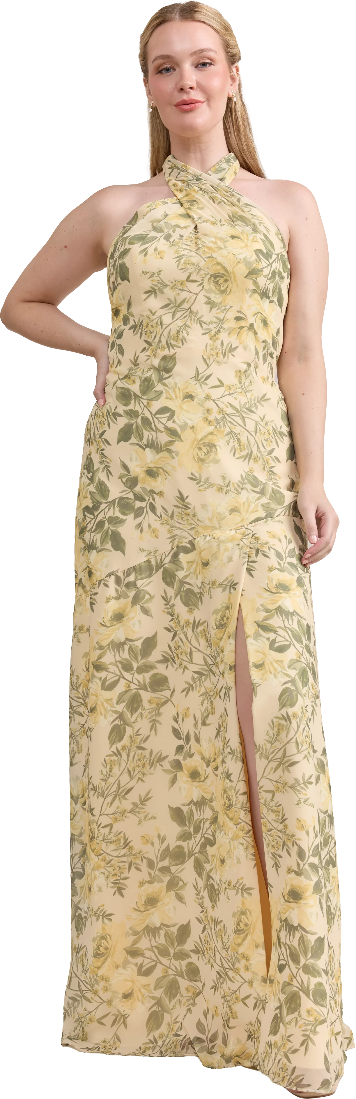 Athena Chiffon Floral Print Dress | Made To Order - Image 95