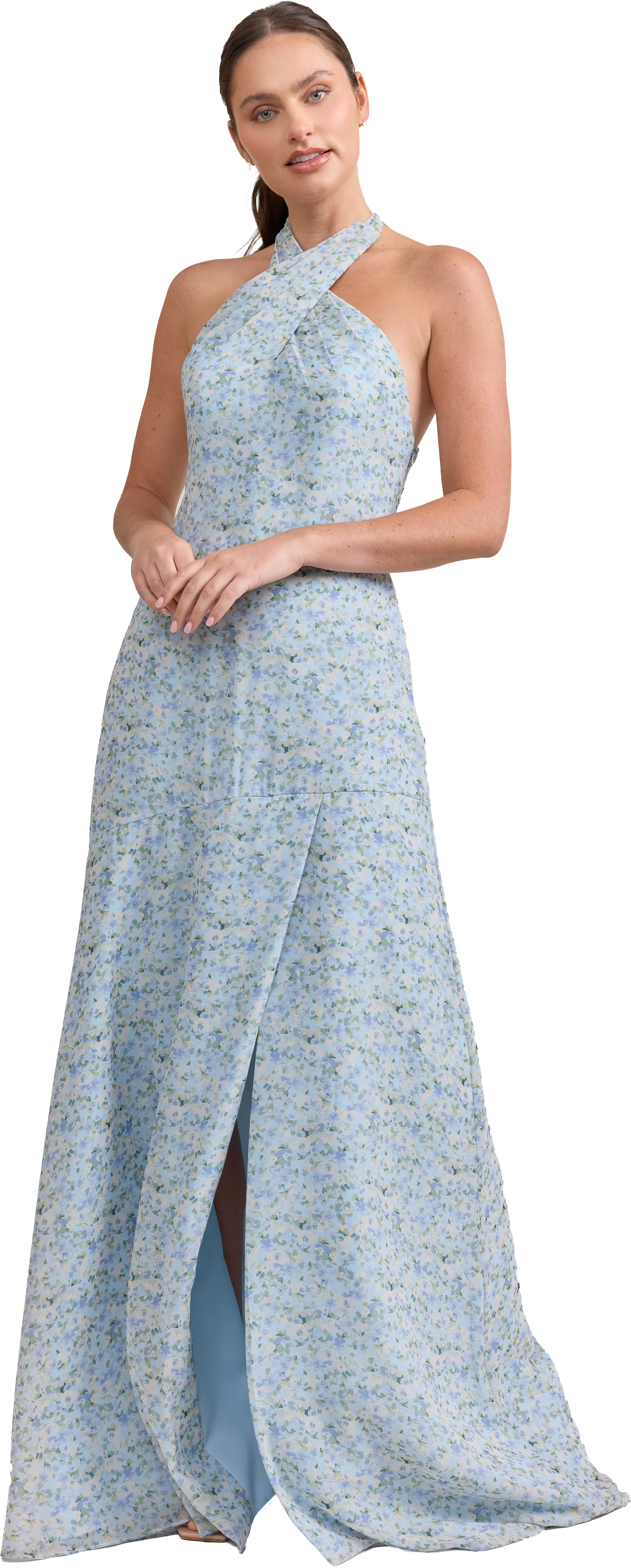 Athena Chiffon Floral Print Dress | Made To Order - Image 99